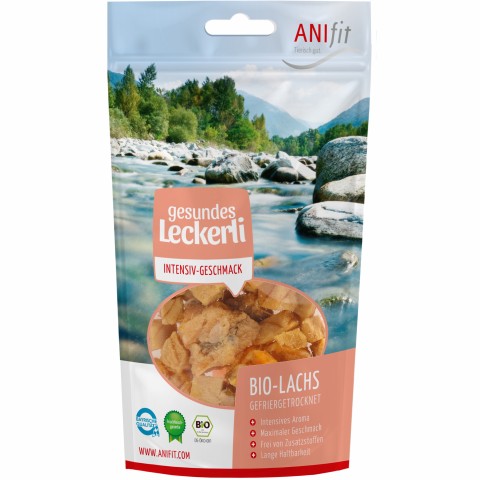 Hund Katze Snacks Bio-Lachs 35g 1 Stück -1- Anifit