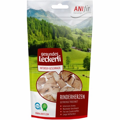 Cat Dog Snacks Beef hearts (Rinderherzen) 35g 1 Piece -1- Anifit
